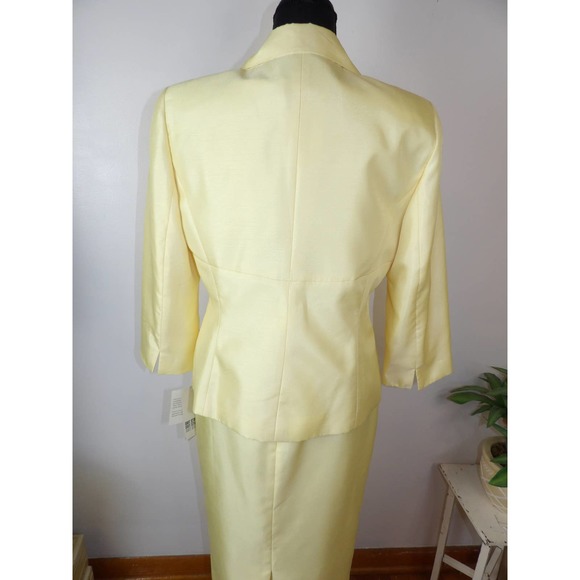 Vintage 80's/90's Classy Yellow Two-Piece Dress Suit / Nwt - Picture 10 of 16